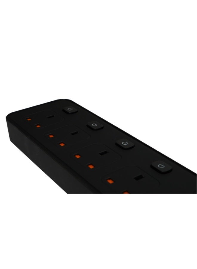 جيبيل توصيلة كهرباء فولتكس جيبيل | بقدرة 3250 واط 4 مقابس UK مستقلة + 2 USB + 4 USB-C PD طول السلك 5 متر – حماية متقدمة – معتمدة SASO - Image 4